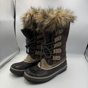 Sorel Joan of Arctic Brown Suede Waterproof Boots | Women's Size 7